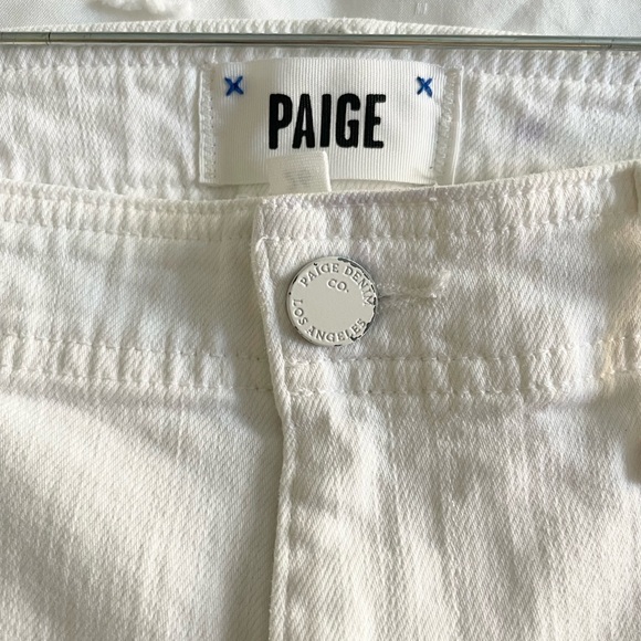 Paige Nellie Cropped Jeans in Crisp White - Picture 9 of 14